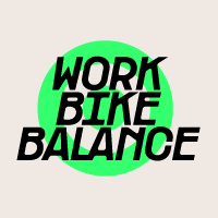 Work bike balance hover logo